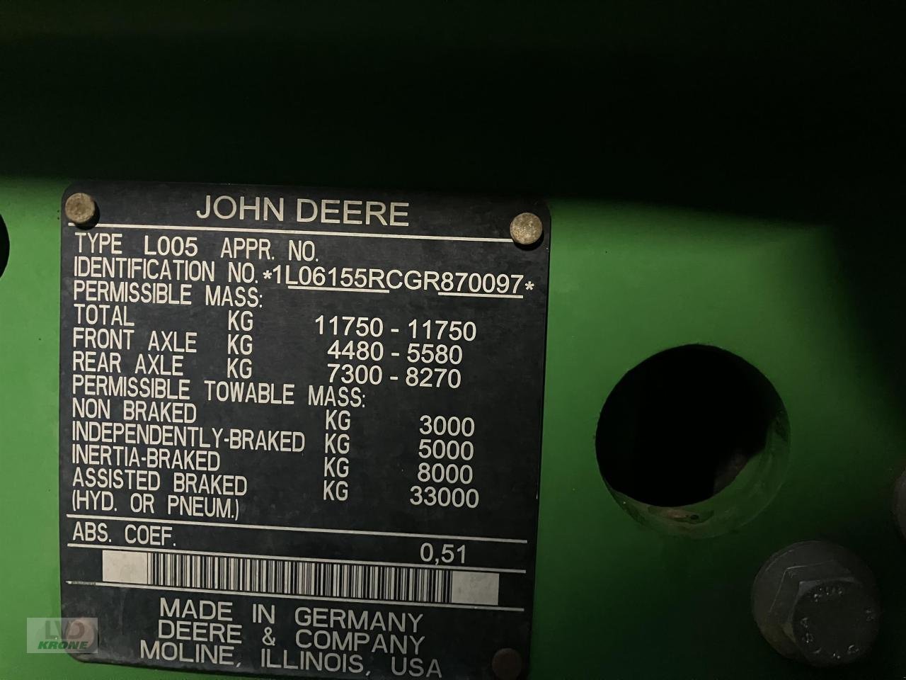 Traktor a típus John Deere 6155R, Gebrauchtmaschine ekkor: Spelle (Kép 16)