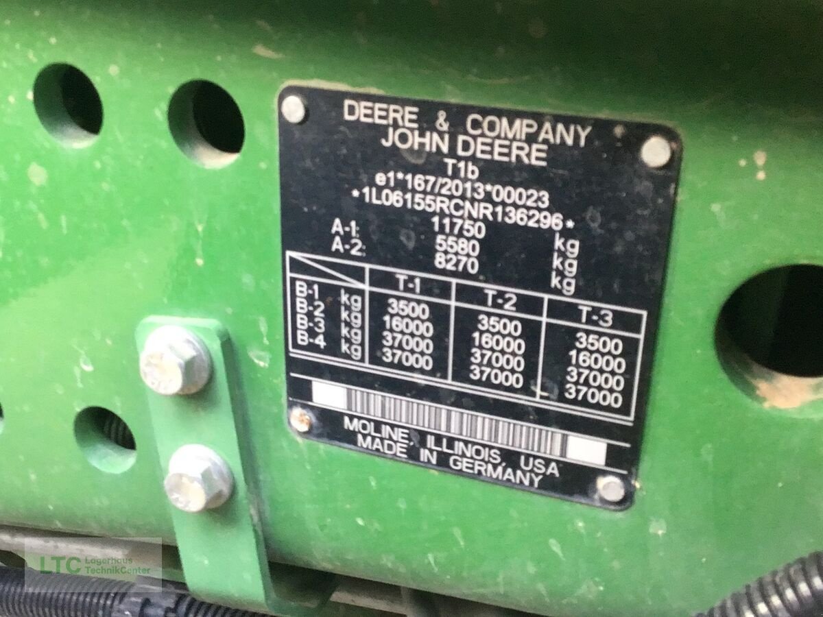 Traktor типа John Deere 6155R, Gebrauchtmaschine в Kalsdorf (Фотография 19)