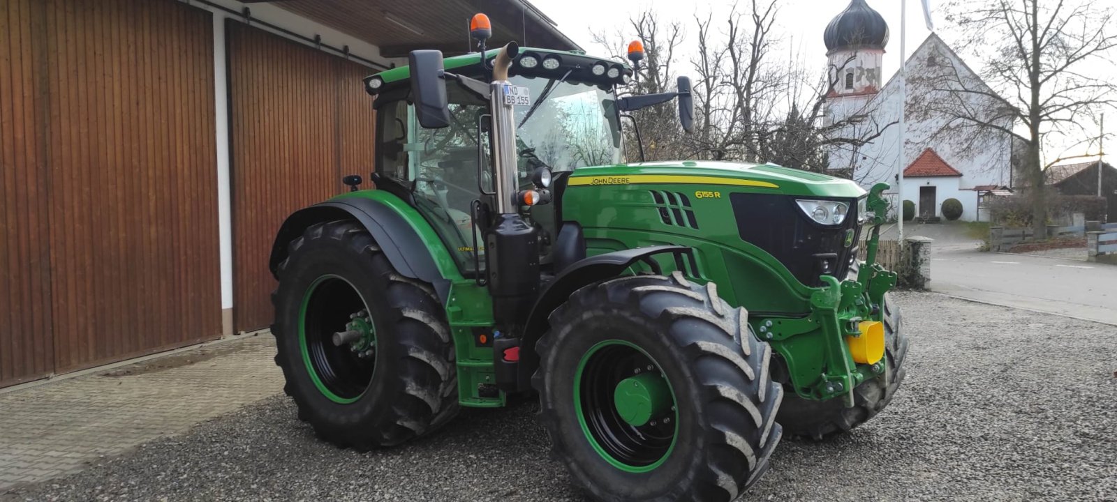 Traktor Türe ait John Deere 6155R, Gebrauchtmaschine içinde 86666 Burgheim (resim 1)