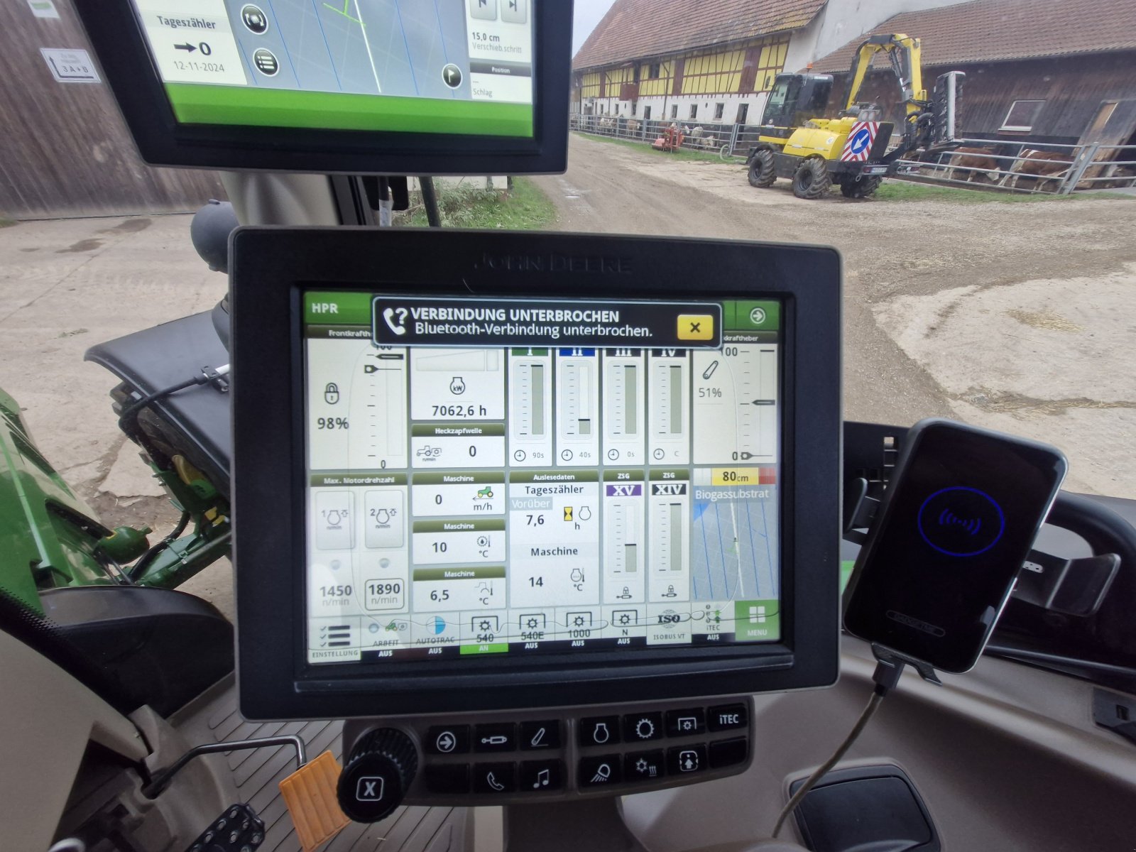 Traktor Türe ait John Deere 6155R, Gebrauchtmaschine içinde Itzgrund (resim 9)