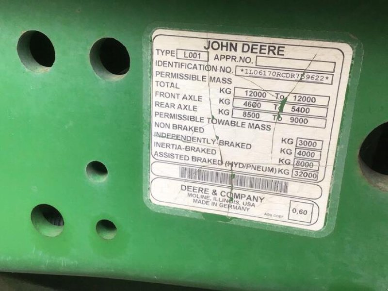 Traktor a típus John Deere 6170 R, Gebrauchtmaschine ekkor: Münster (Kép 21)