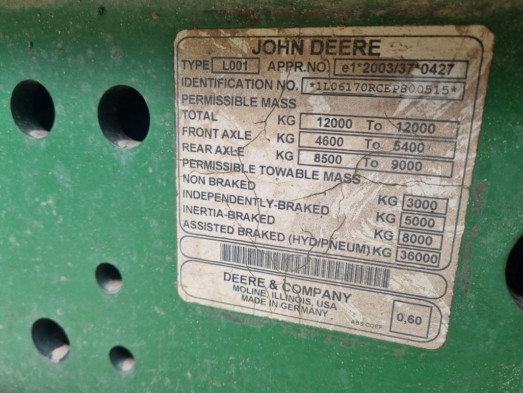 Traktor typu John Deere 6170R, Gebrauchtmaschine w Neubrandenburg (Zdjęcie 20)