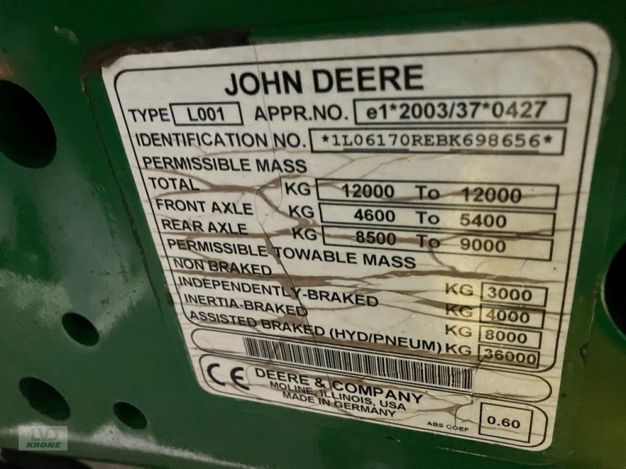 Traktor a típus John Deere 6170R, Gebrauchtmaschine ekkor: Spelle (Kép 24)