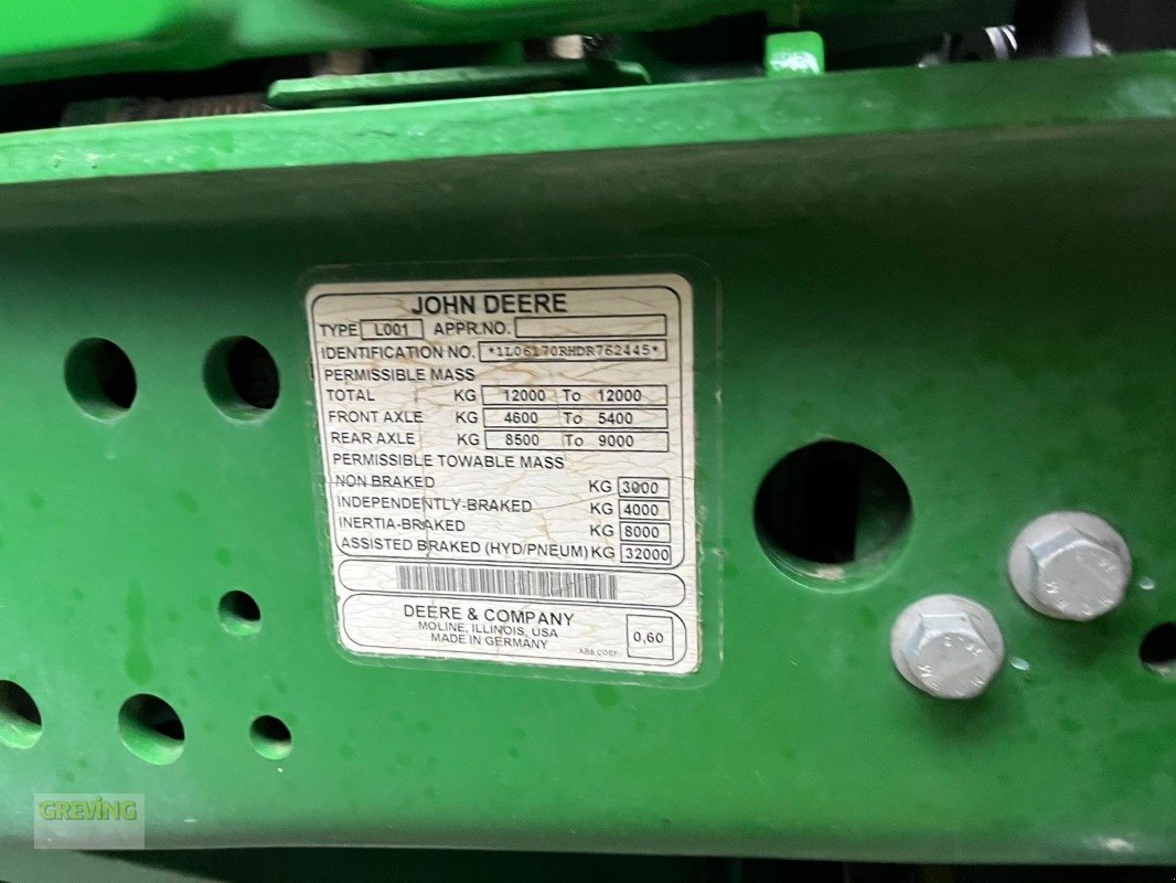 Traktor Türe ait John Deere 6170R, Gebrauchtmaschine içinde Ahaus (resim 15)