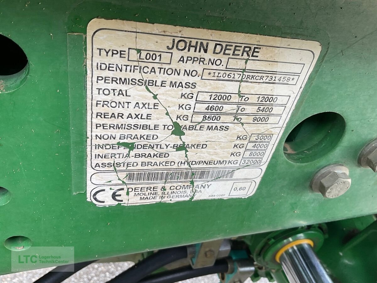 Traktor typu John Deere 6170R, Gebrauchtmaschine v Kalsdorf (Obrázok 23)