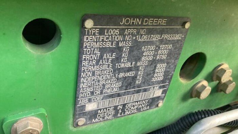 Traktor del tipo John Deere 6175 R, Gebrauchtmaschine en Münster (Imagen 21)