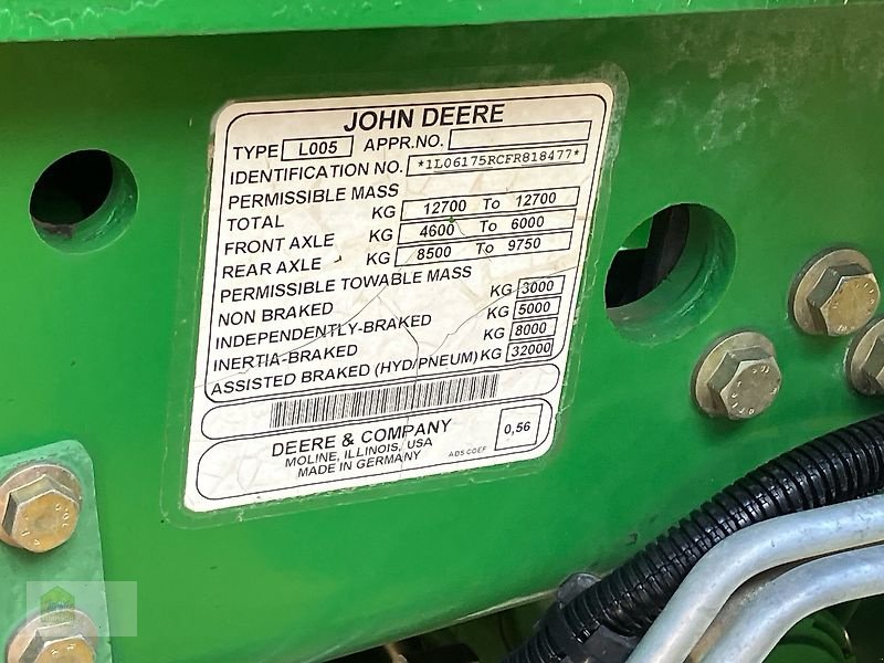 Traktor typu John Deere 6175R Auto Powr 50kmh *Motor neu*, Gebrauchtmaschine w Salsitz (Zdjęcie 30)