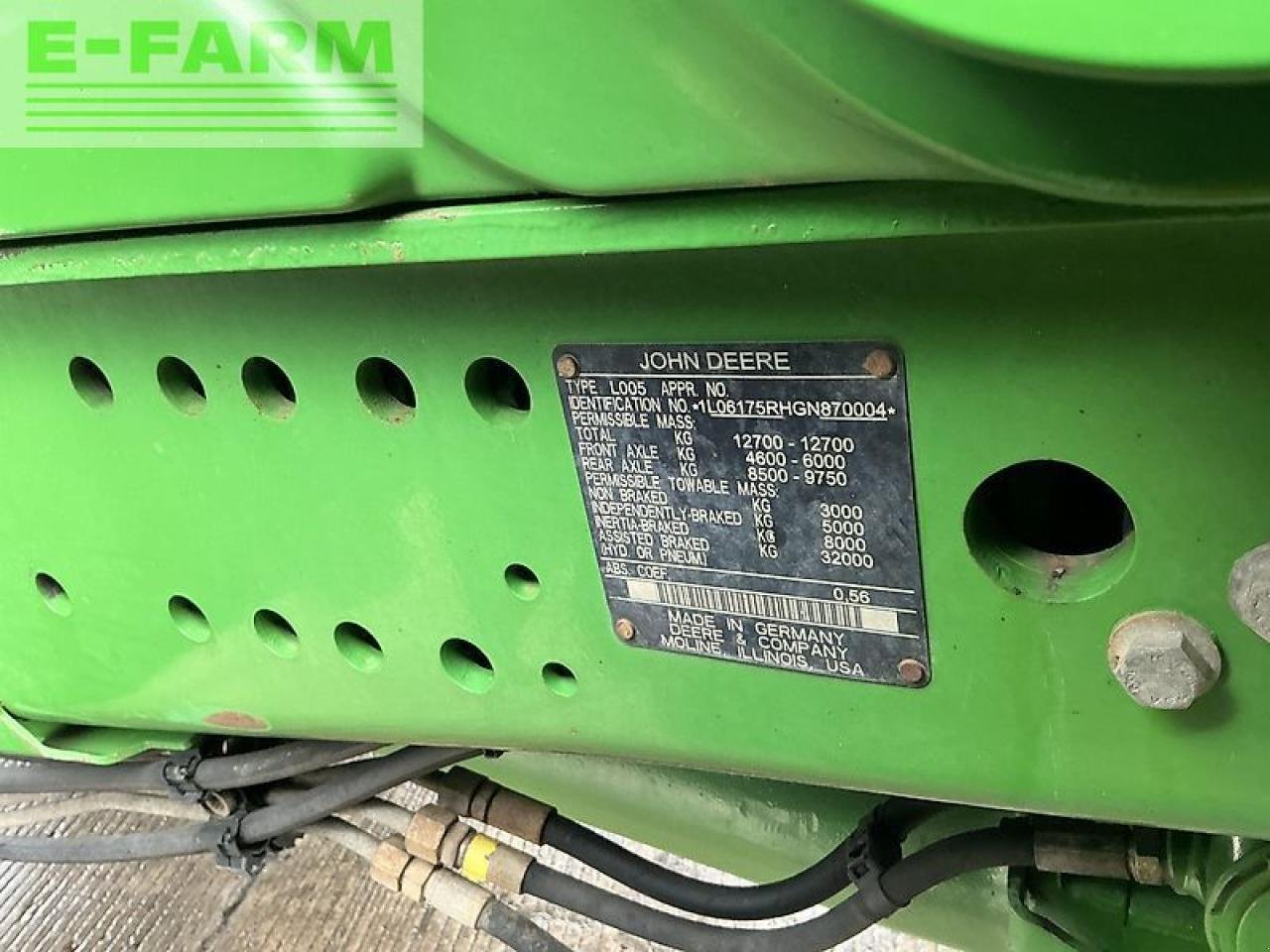 Traktor del tipo John Deere 6175r tractor (st21347), Gebrauchtmaschine en SHAFTESBURY (Imagen 17)