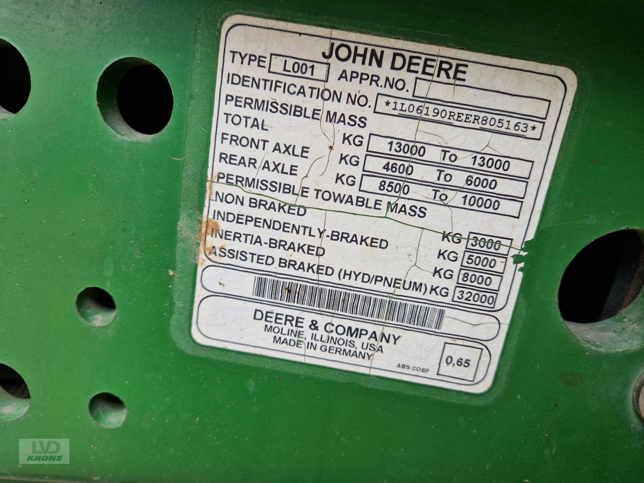 Traktor del tipo John Deere 6190R, Gebrauchtmaschine en Spelle (Imagen 20)