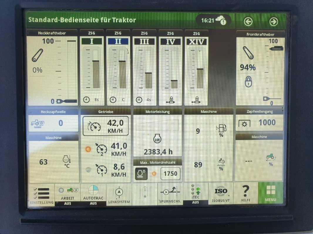 Traktor Türe ait John Deere 6195R*, Gebrauchtmaschine içinde Sittensen (resim 11)