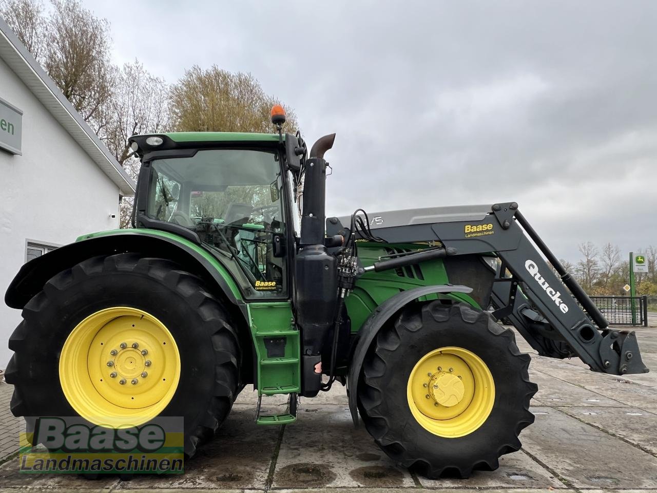 Traktor типа John Deere 6195R + ALÖ Q75 Quicke Frontlader, Gebrauchtmaschine в Holthof (Фотография 4)