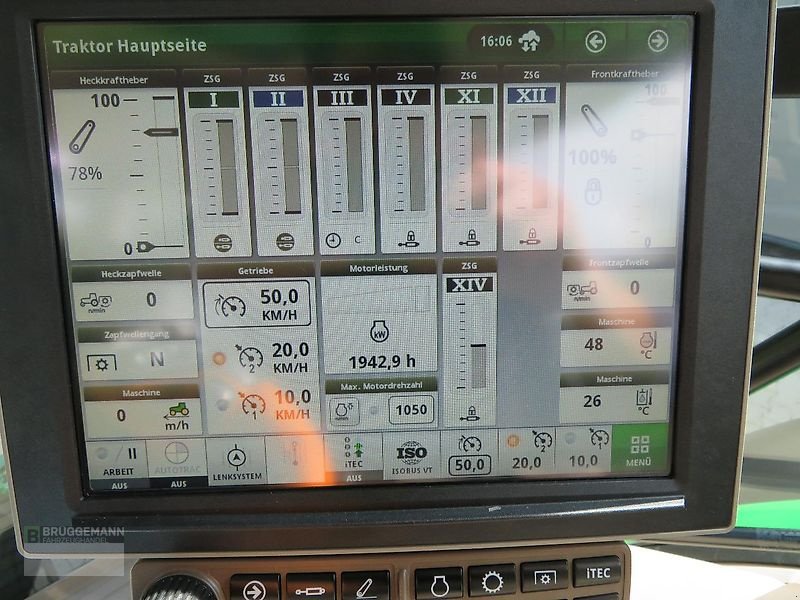 Traktor типа John Deere 6195R CommandPRO FKH+FZW+Radgewichte, Gebrauchtmaschine в Meppen (Фотография 20)