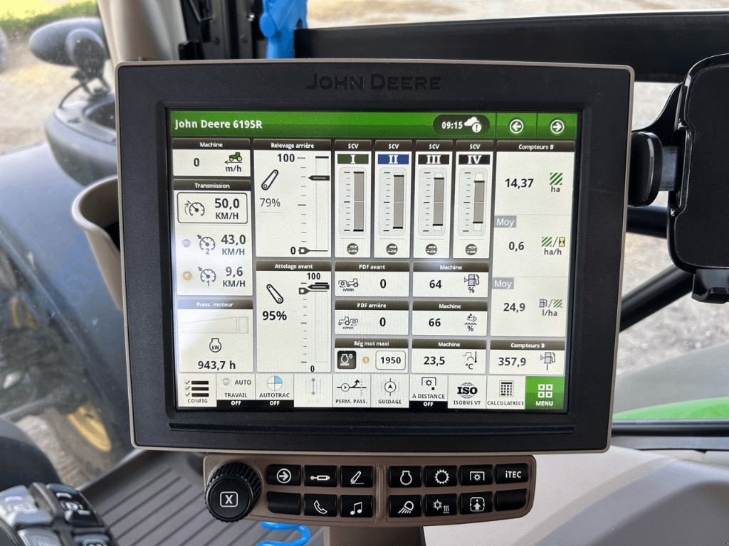 Traktor des Typs John Deere 6195R, Gebrauchtmaschine in Vogelsheim (Bild 10)