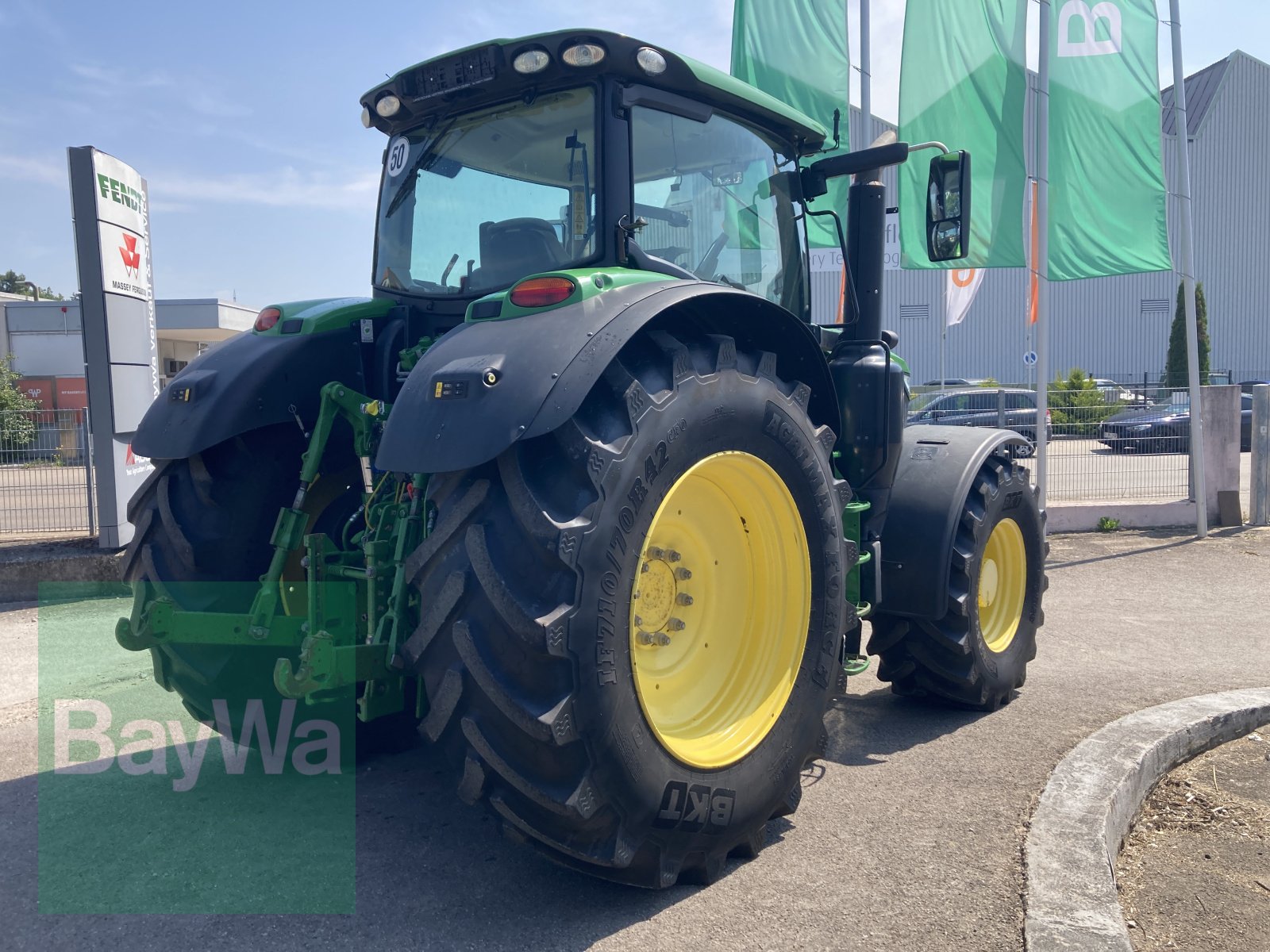 Traktor типа John Deere 6195R, Gebrauchtmaschine в Dinkelsbühl (Фотография 10)