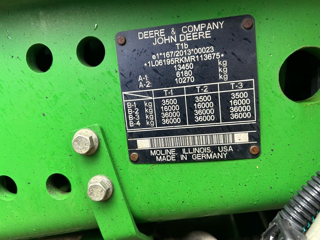 Traktor типа John Deere 6195R, Gebrauchtmaschine в Sittensen (Фотография 13)