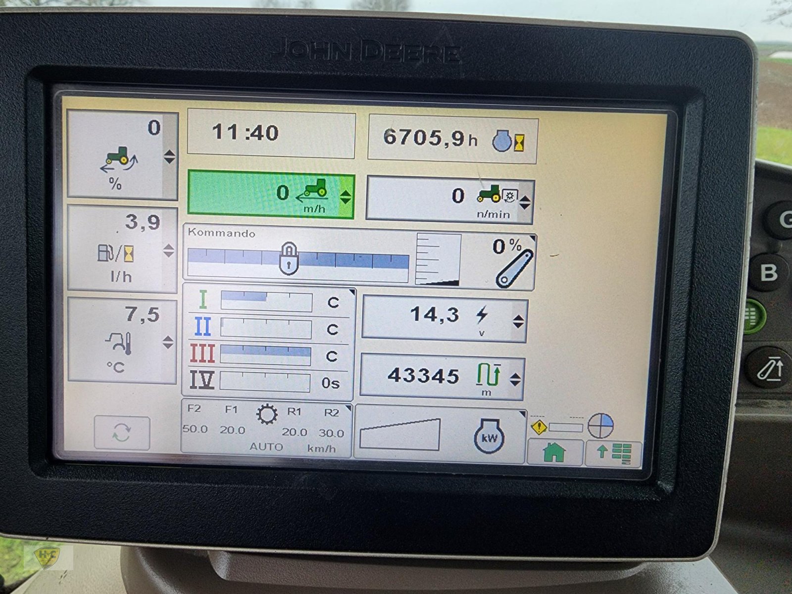 Traktor typu John Deere 6210 R Autopowr AutoTrac, Gebrauchtmaschine w Willanzheim (Zdjęcie 14)