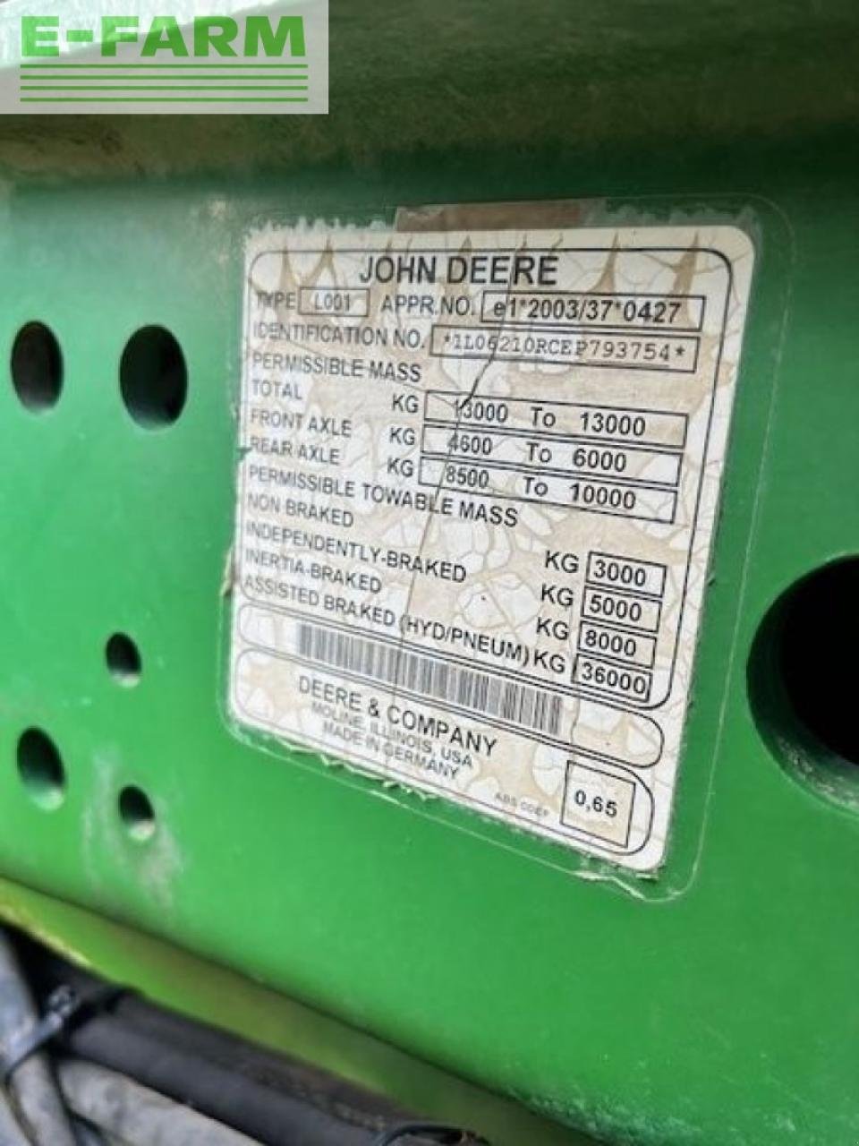 Traktor tipa John Deere 6210, Gebrauchtmaschine u gg VEGHEL (Slika 12)