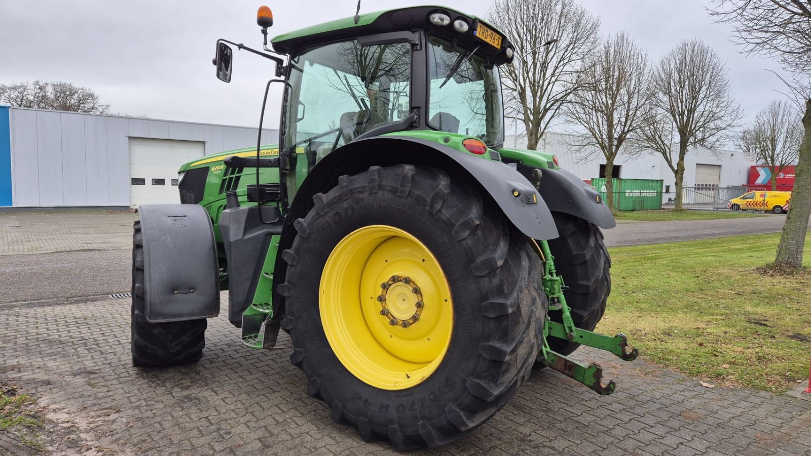 Traktor des Typs John Deere 6210R DD 50Kmh. Lucht TLS, Gebrauchtmaschine in Schoonebeek (Bild 4)