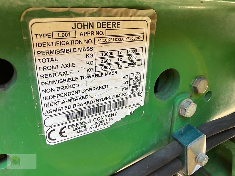 Traktor Türe ait John Deere 6210R * Motor neu*, Gebrauchtmaschine içinde Salsitz (resim 10)