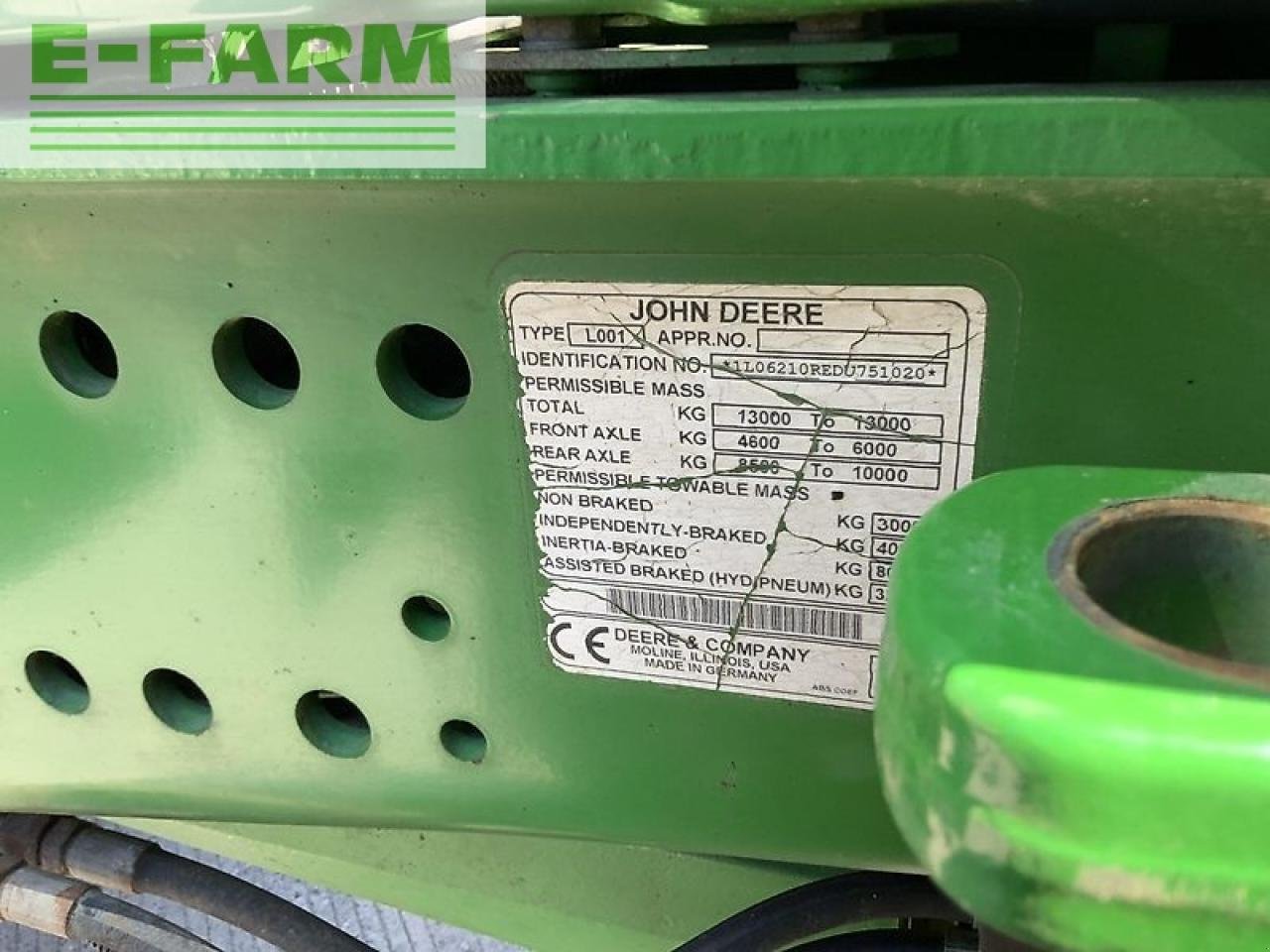 Traktor van het type John Deere 6210r tractor (st20398), Gebrauchtmaschine in SHAFTESBURY (Foto 17)