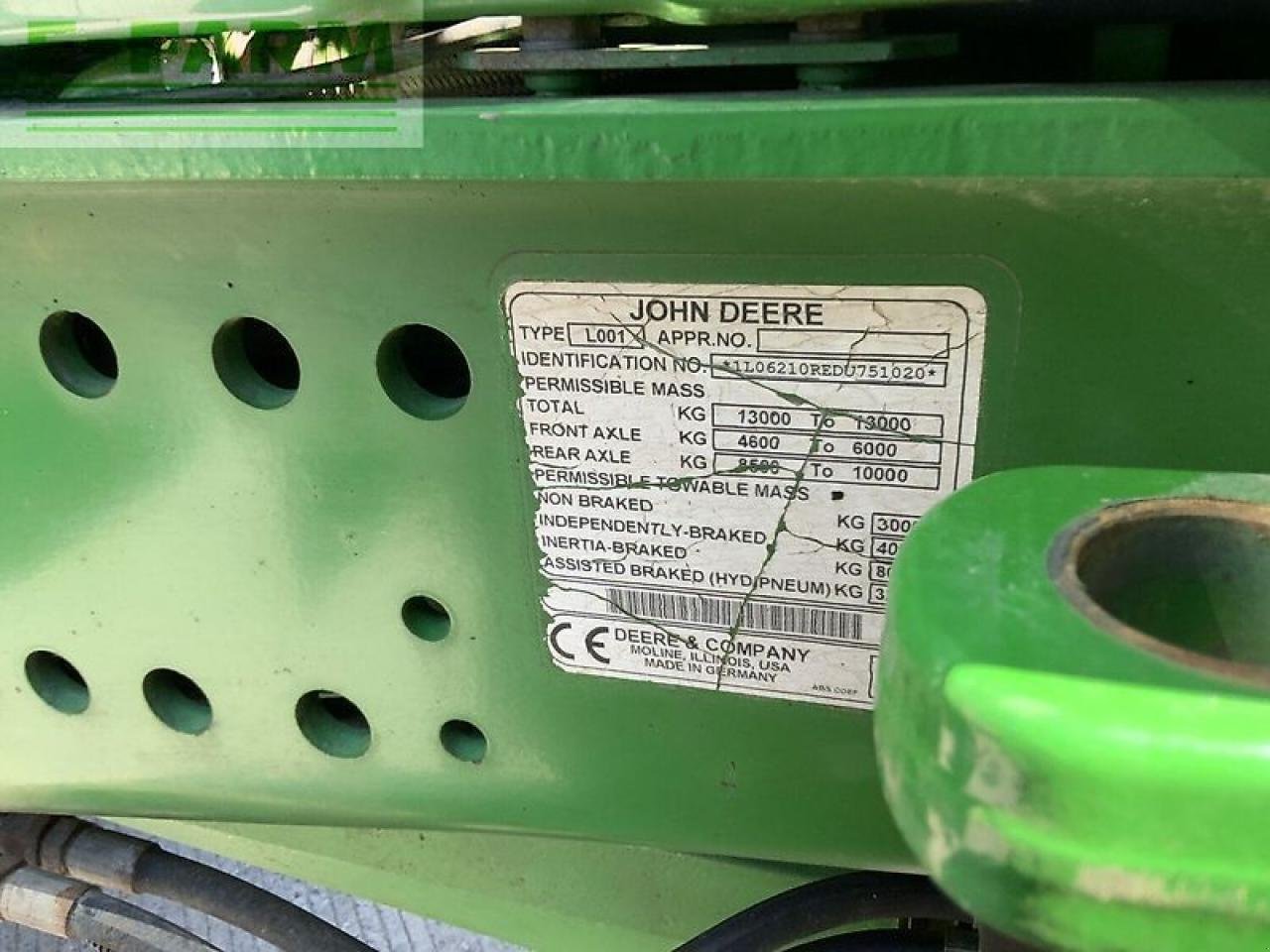 Traktor del tipo John Deere 6210r tractor (st20398), Gebrauchtmaschine en SHAFTESBURY (Imagen 17)