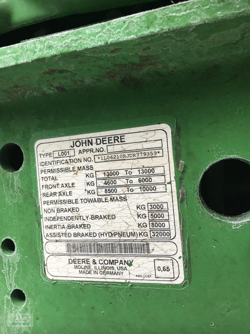 Traktor del tipo John Deere 6210R, Gebrauchtmaschine In Alt-Mölln (Immagine 13)