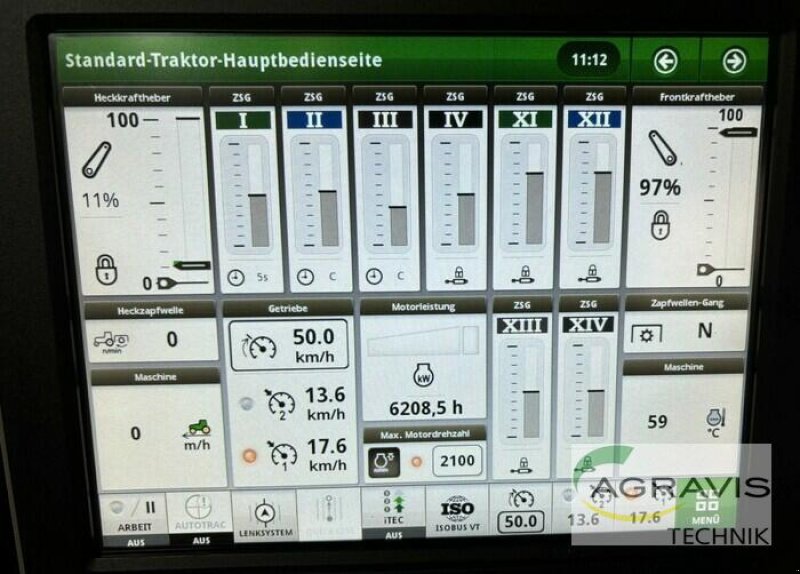 Traktor typu John Deere 6215 R AUTO POWR, Gebrauchtmaschine w Calbe / Saale (Zdjęcie 13)