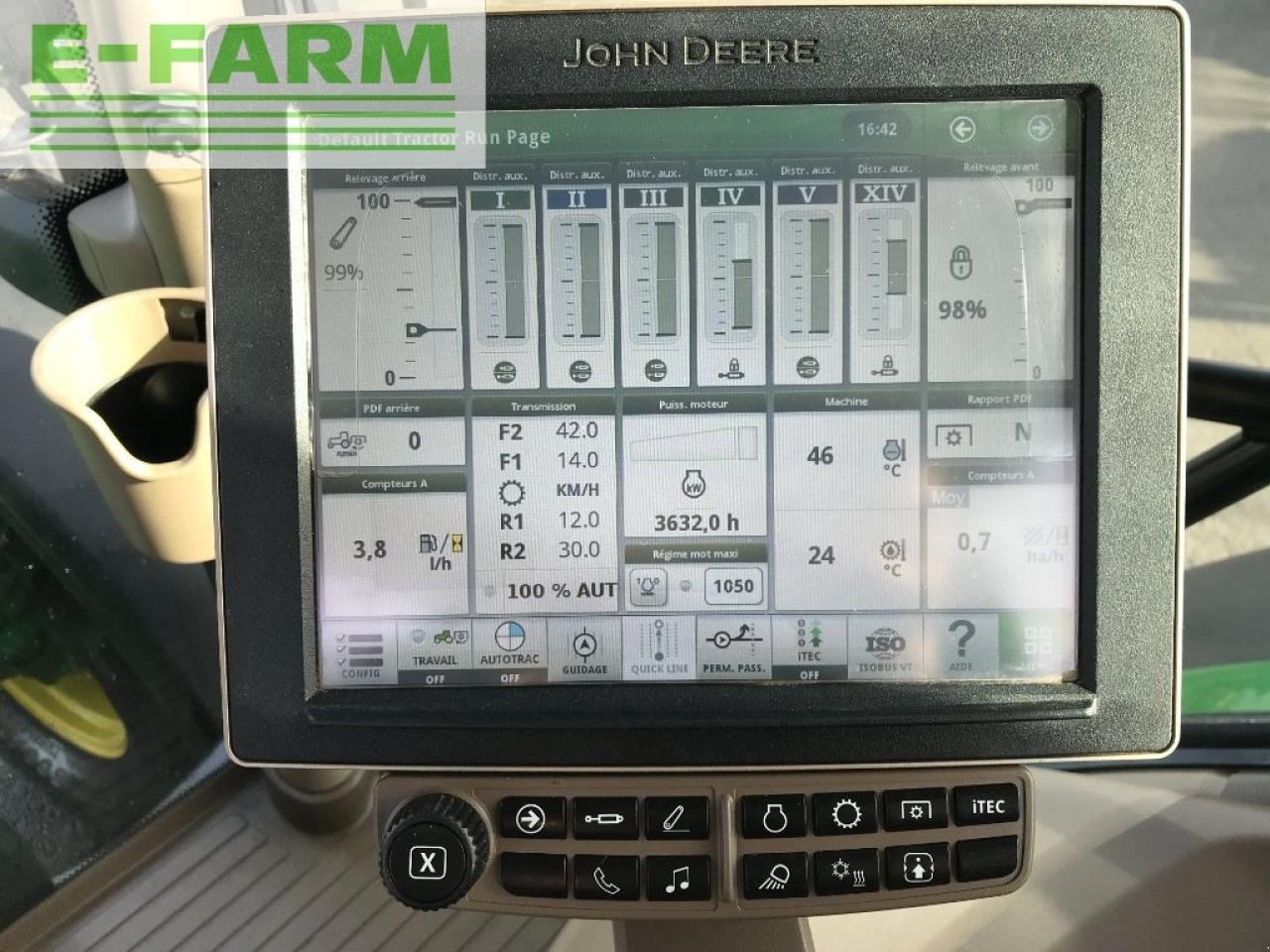 Traktor del tipo John Deere 6215 r, Gebrauchtmaschine en Ytrac (Imagen 11)