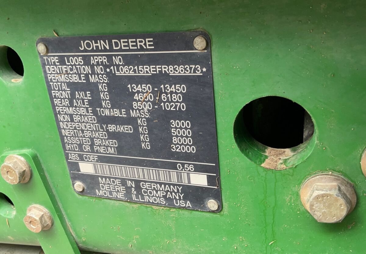 Traktor typu John Deere 6215 R, Gebrauchtmaschine w Zwettl (Zdjęcie 22)