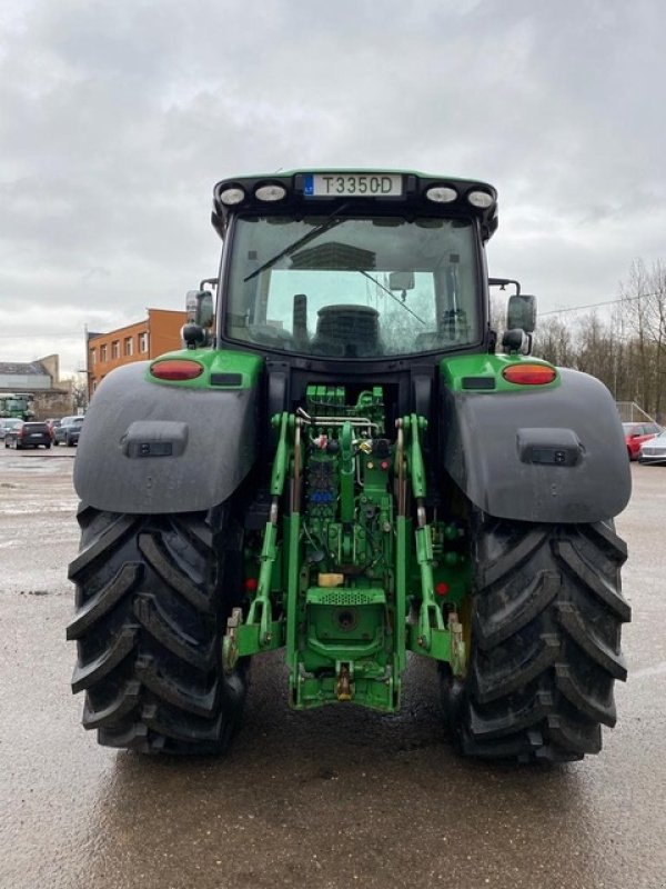 Traktor Türe ait John Deere 6215R m/frontlift og front PTO SOLGT til Tyskland!!! Front PTO. Front lift og front PTO. GPS Klar. Hitch krog. Luftbremser. 50 km., Gebrauchtmaschine içinde Kolding (resim 6)