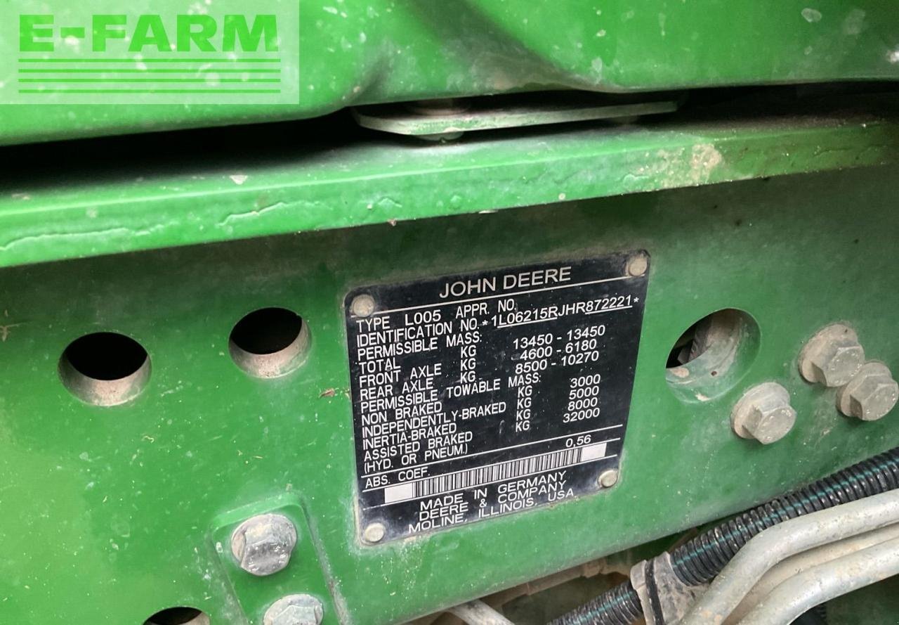 Traktor des Typs John Deere 6215R, Gebrauchtmaschine in REDLHAM (Bild 14)