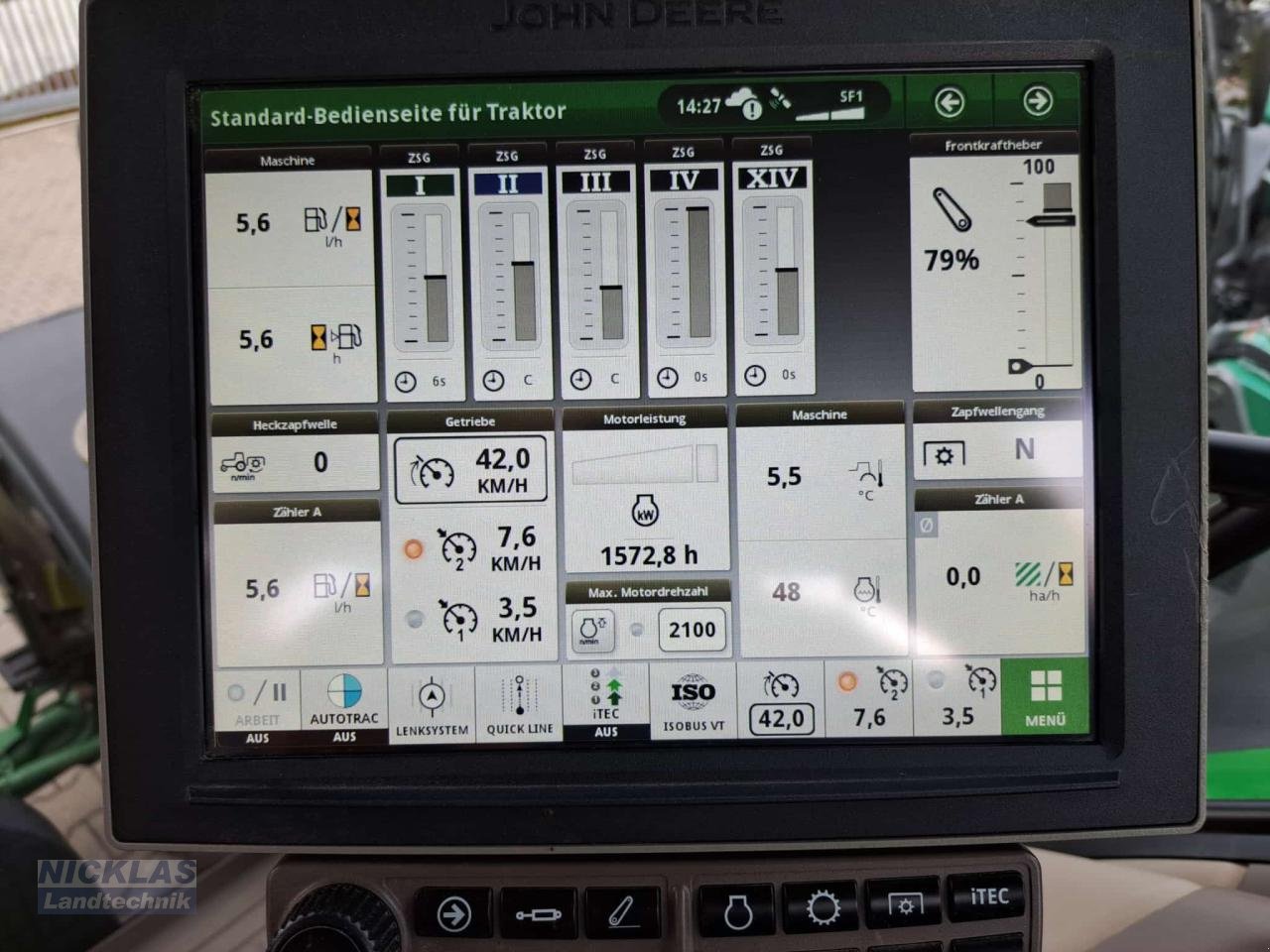 Traktor typu John Deere 6215R, Gebrauchtmaschine v Schirradorf (Obrázek 11)