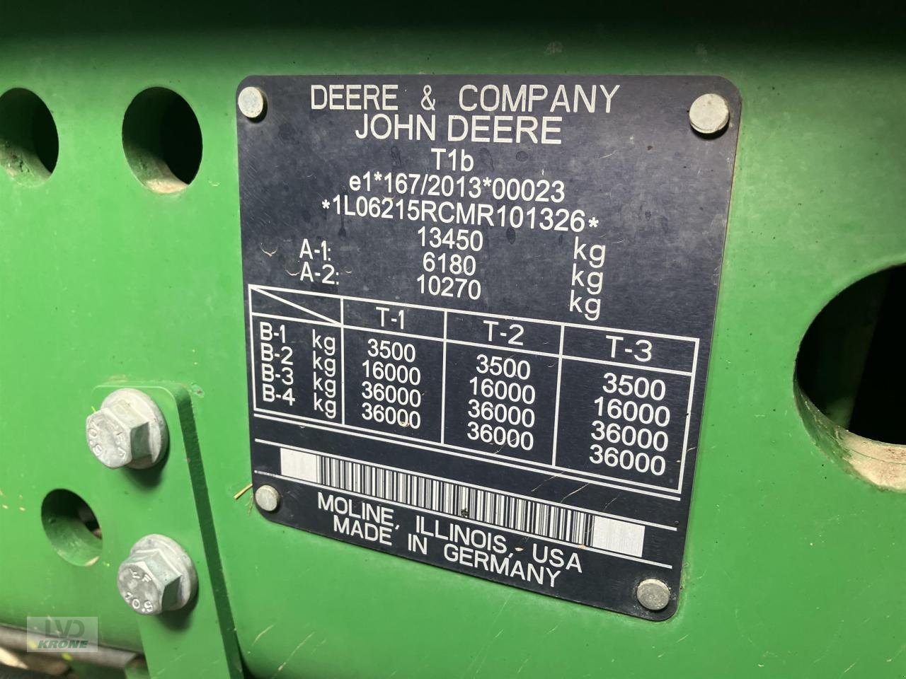 Traktor typu John Deere 6215R, Gebrauchtmaschine w Spelle (Zdjęcie 10)