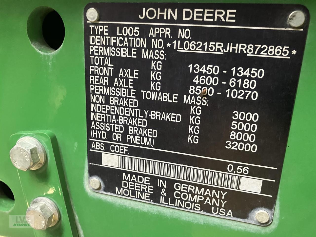 Traktor a típus John Deere 6215R, Gebrauchtmaschine ekkor: Spelle (Kép 23)