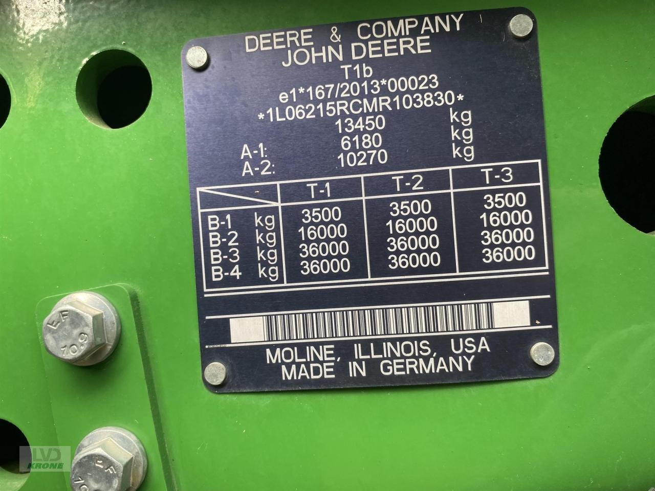 Traktor Türe ait John Deere 6215R, Gebrauchtmaschine içinde Spelle (resim 13)