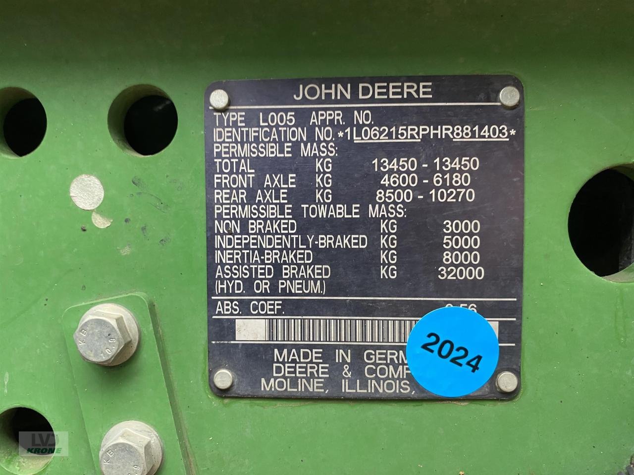 Traktor typu John Deere 6215R, Gebrauchtmaschine w Spelle (Zdjęcie 7)