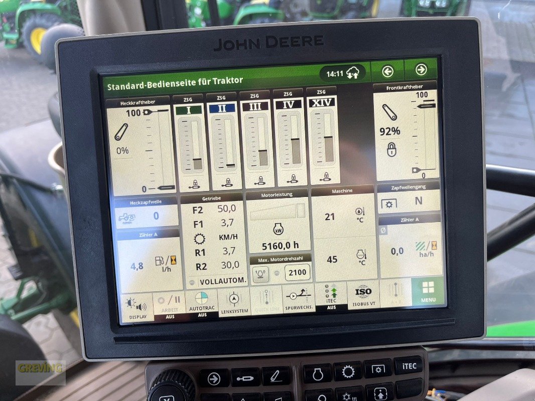 Traktor Türe ait John Deere 6215R, Gebrauchtmaschine içinde Heiden (resim 14)