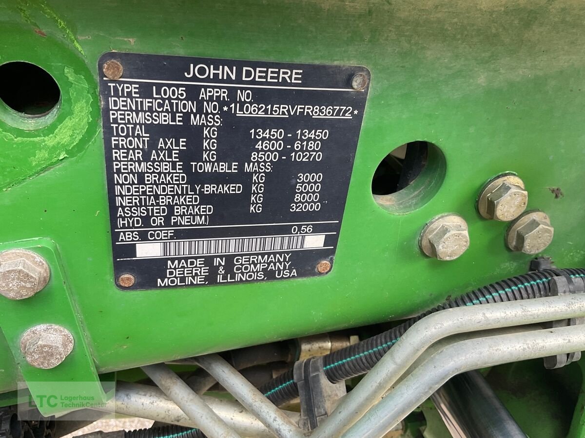 Traktor του τύπου John Deere 6215R, Gebrauchtmaschine σε Kalsdorf (Φωτογραφία 25)