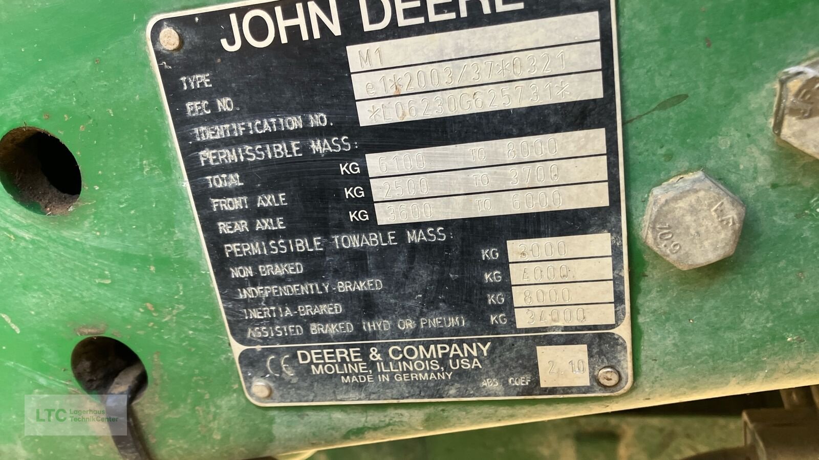 Traktor Türe ait John Deere 6230 Premium, Gebrauchtmaschine içinde Redlham (resim 17)