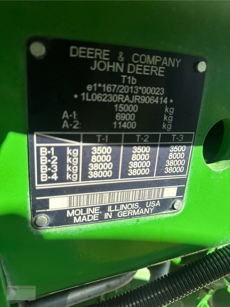 Traktor typu John Deere 6230R AutoPowr, Gebrauchtmaschine w Neubrandenburg (Zdjęcie 14)