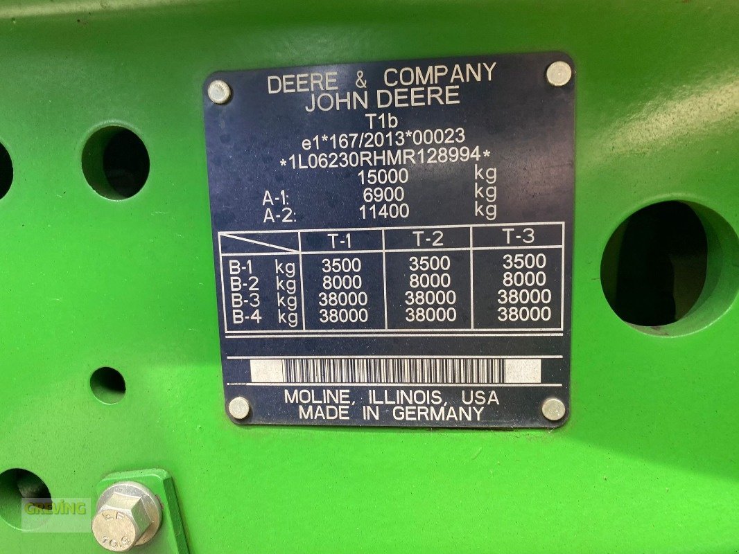 Traktor Türe ait John Deere 6230R, Gebrauchtmaschine içinde Ahaus (resim 15)