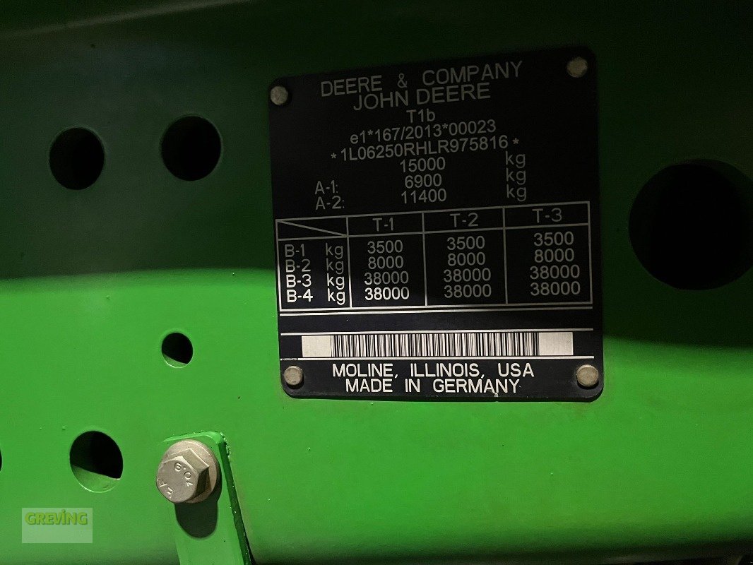 Traktor Türe ait John Deere 6250R 6R250, Gebrauchtmaschine içinde Ahaus (resim 17)