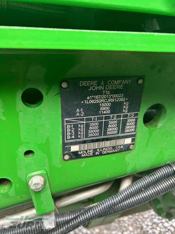 Traktor del tipo John Deere 6250R im Kundenauftrag, Gebrauchtmaschine en Emskirchen (Imagen 12)