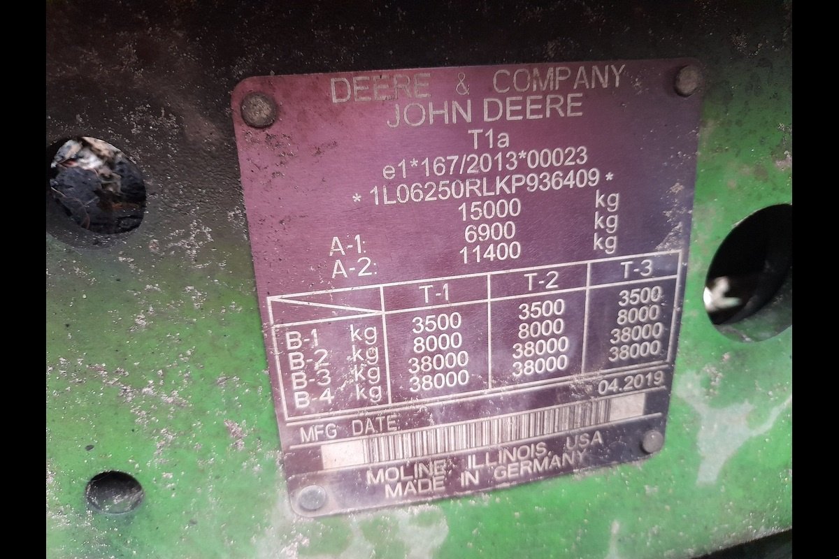 Traktor Türe ait John Deere 6250R, Gebrauchtmaschine içinde Viborg (resim 2)