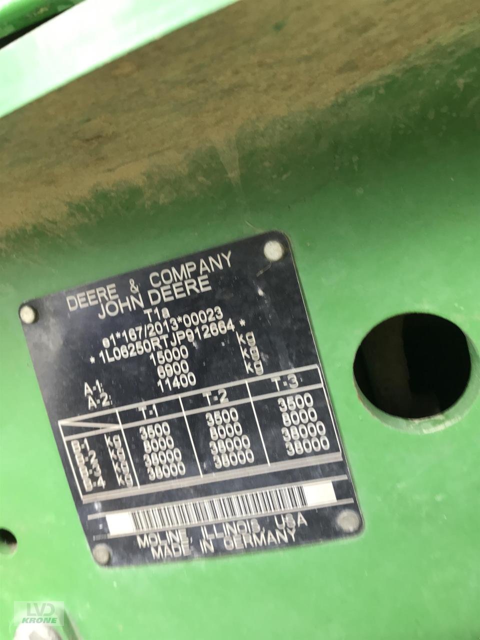 Traktor del tipo John Deere 6250R, Gebrauchtmaschine In Alt-Mölln (Immagine 12)