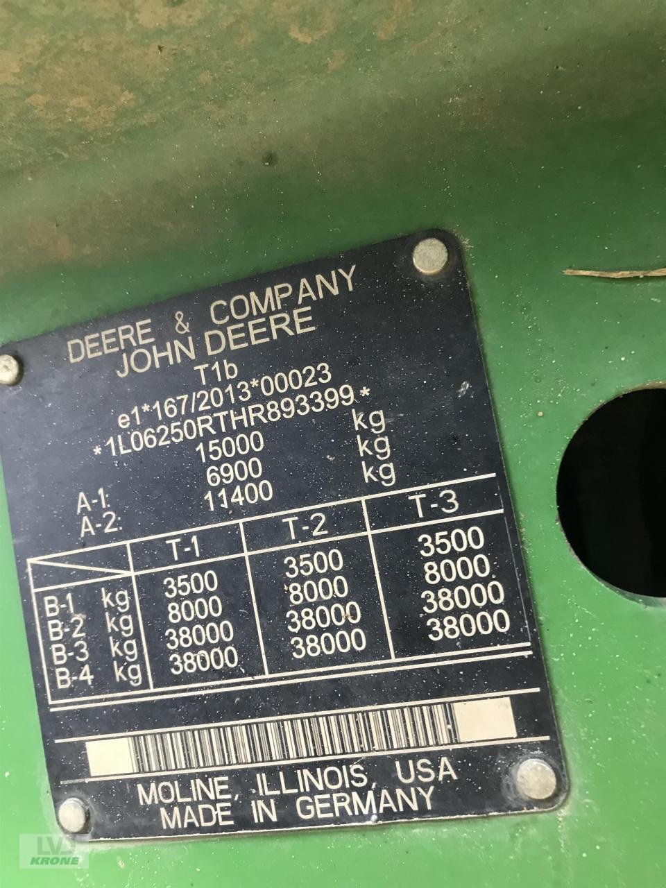 Traktor Türe ait John Deere 6250R, Gebrauchtmaschine içinde Alt-Mölln (resim 12)