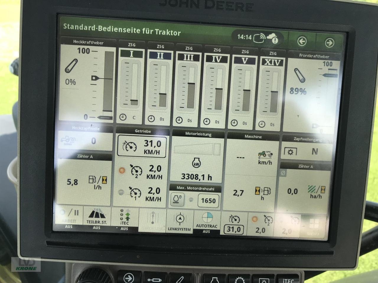 Traktor Türe ait John Deere 6250R, Gebrauchtmaschine içinde Alt-Mölln (resim 11)