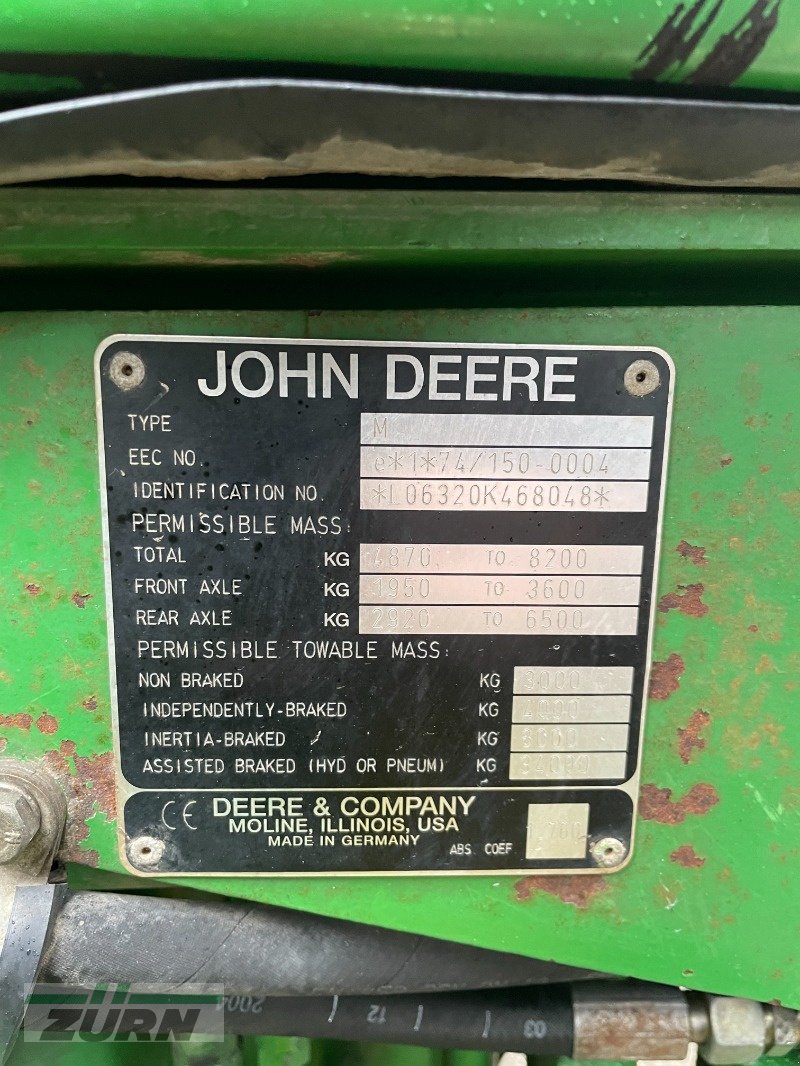 Traktor του τύπου John Deere 6320, Gebrauchtmaschine σε Merklingen (Φωτογραφία 12)