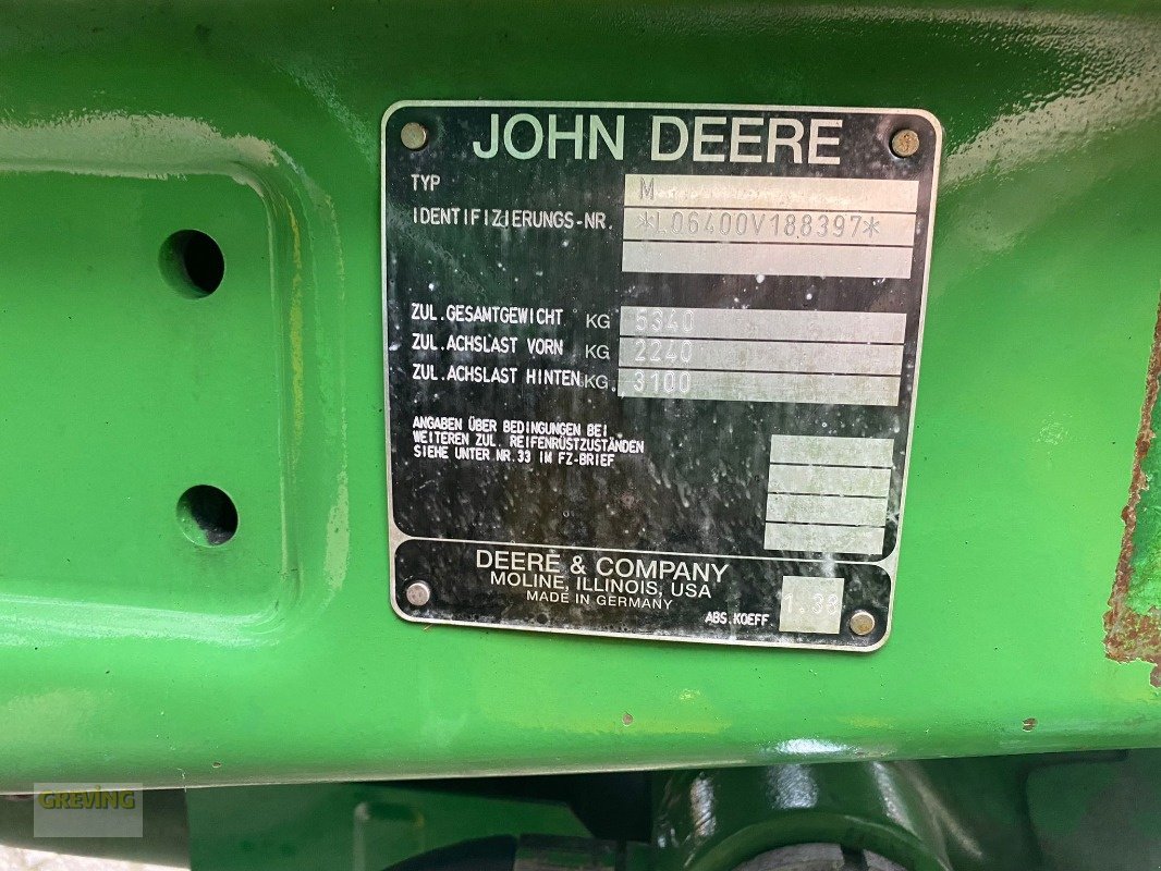 Traktor des Typs John Deere 6400, Gebrauchtmaschine in Ahaus (Bild 14)