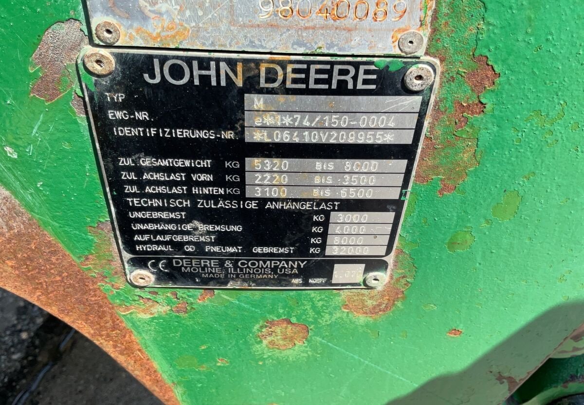 Traktor Türe ait John Deere 6410, Gebrauchtmaschine içinde Zwettl (resim 21)